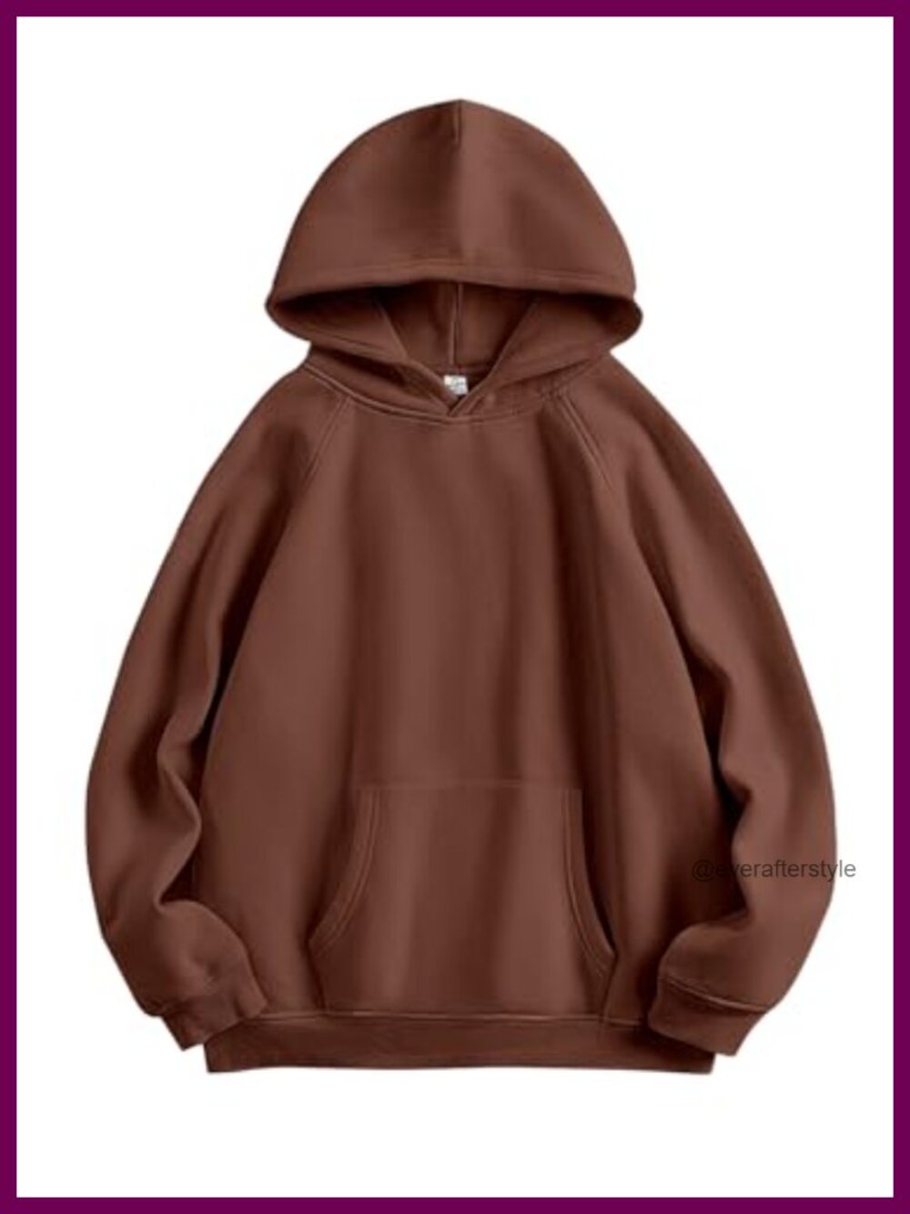 Oversized Fleece Hoodie Womens Pullover Sweatshirt Drop Shoulder Pocket